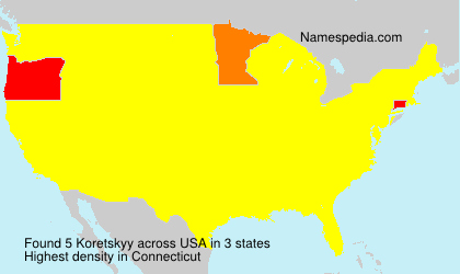 Surname Koretskyy in USA