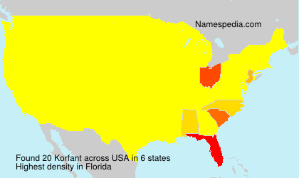 Surname Korfant in USA