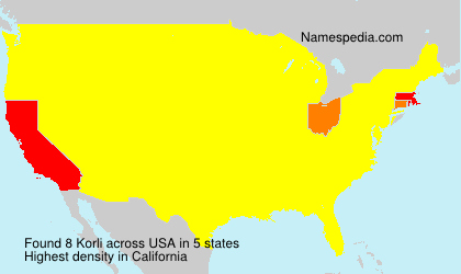 Surname Korli in USA