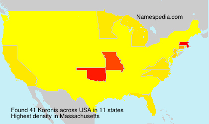 Surname Koronis in USA
