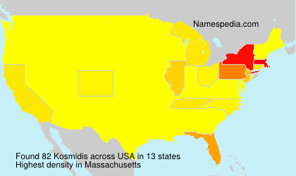 Surname Kosmidis in USA