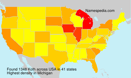 Surname Koth in USA