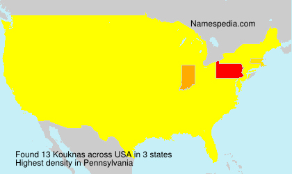 Surname Kouknas in USA