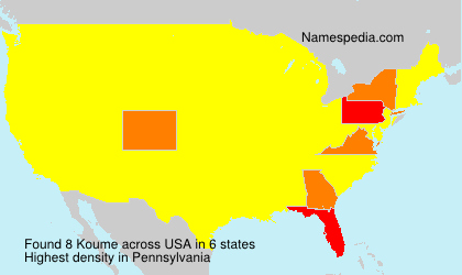Surname Koume in USA