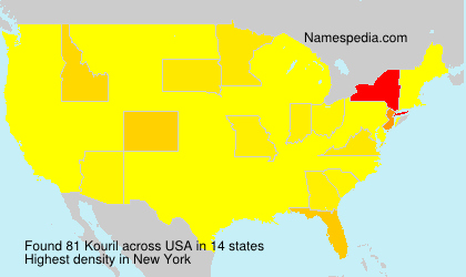 Surname Kouril in USA