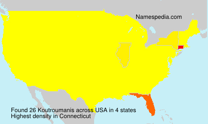 Surname Koutroumanis in USA