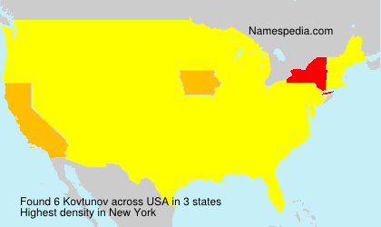 Surname Kovtunov in USA
