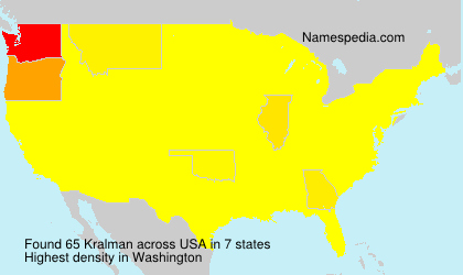 Surname Kralman in USA