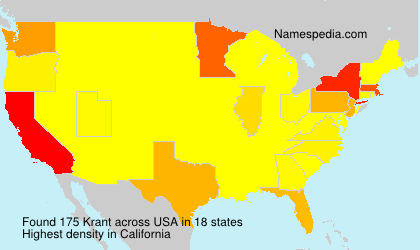 Surname Krant in USA