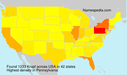 Surname Krapf in USA