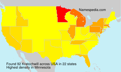 Surname Kratochwill in USA
