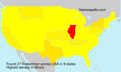 Surname Kratschmer in USA