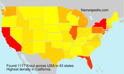 Surname Kraut in USA