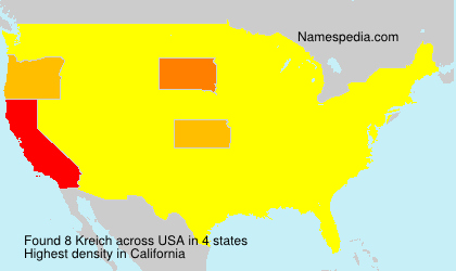 Surname Kreich in USA