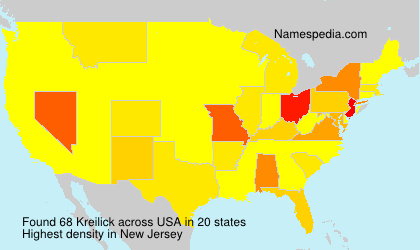 Surname Kreilick in USA