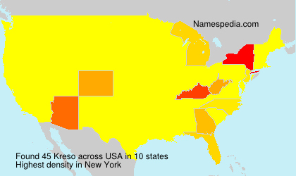Surname Kreso in USA