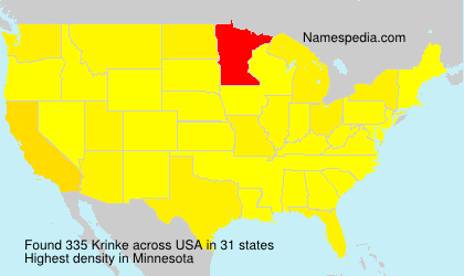 Surname Krinke in USA