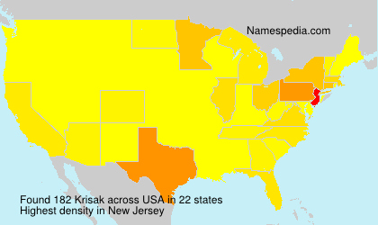 Surname Krisak in USA