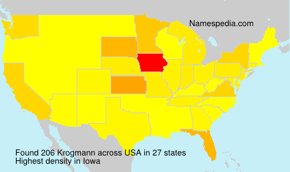 Surname Krogmann in USA