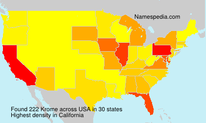 Surname Krome in USA