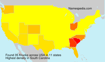 Surname Krucke in USA