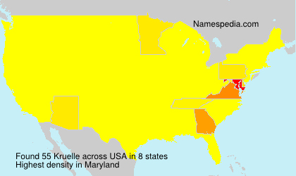 Surname Kruelle in USA
