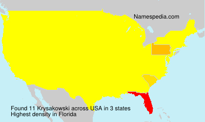 Surname Krysakowski in USA