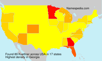 Surname Kuettner in USA