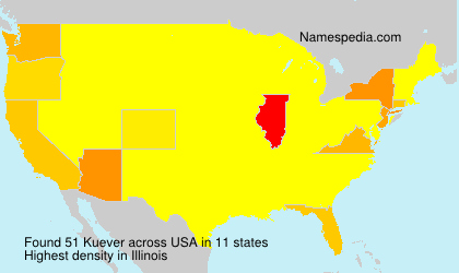 Surname Kuever in USA