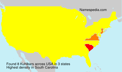 Surname Kuhlbars in USA