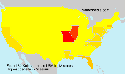 Surname Kulash in USA