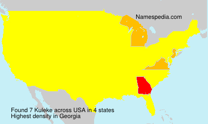 Surname Kuleke in USA
