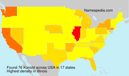 Surname Kunold in USA