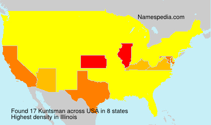 Surname Kuntsman in USA