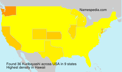Surname Kuribayashi in USA