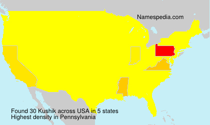 Surname Kushik in USA