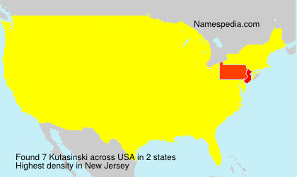 Surname Kutasinski in USA