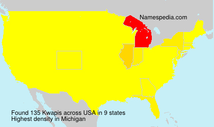 Surname Kwapis in USA