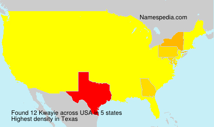 Surname Kwayie in USA