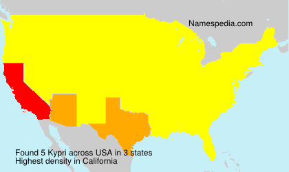 Surname Kypri in USA