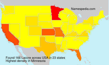 Surname Lacore in USA