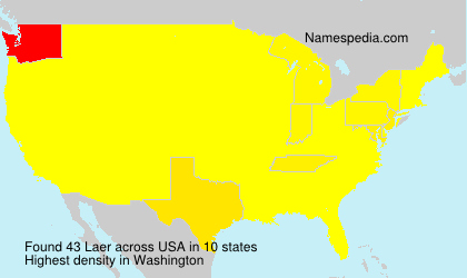 Surname Laer in USA