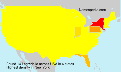 Surname Lagredelle in USA
