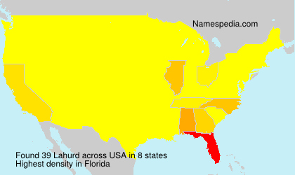 Surname Lahurd in USA