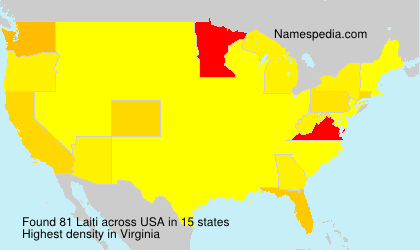 Surname Laiti in USA