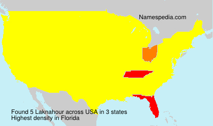Surname Laknahour in USA