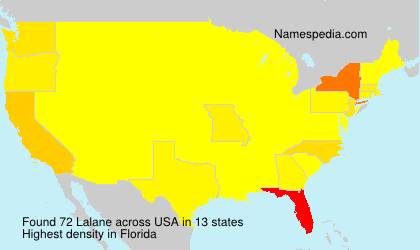 Surname Lalane in USA