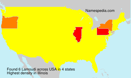 Surname Lamoudi in USA