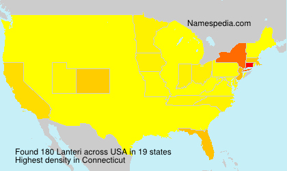 Surname Lanteri in USA