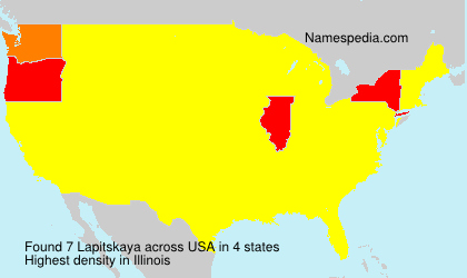 Surname Lapitskaya in USA